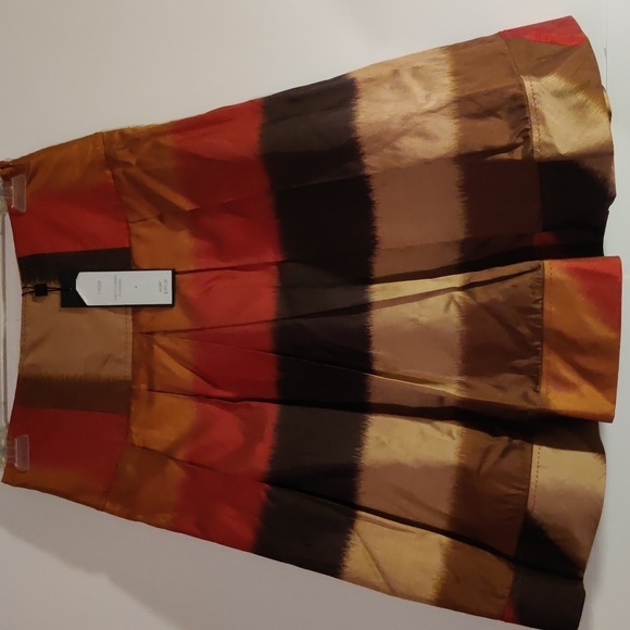 Hilton Hollis  Chocolate/Cherry/Caramel Skirt NWT Size 4 - Picture 1 of 10